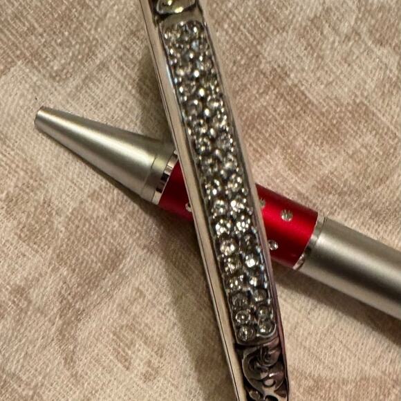 Brighton vintage hinged bangle bracelet with pave crystals - Picture 1 of 6